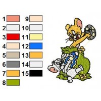 Tom and Jerry Embroidery Design 35